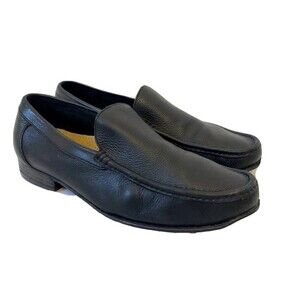 Cole Haan Santa Barbara Men’s Black Pebbled Leather Loafers Slip On Shoes 9.5M